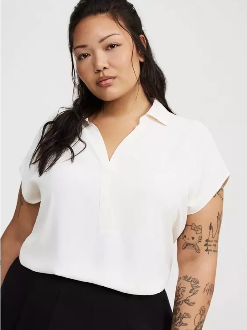 NWT TORRID Georgette Dolman Popover Top